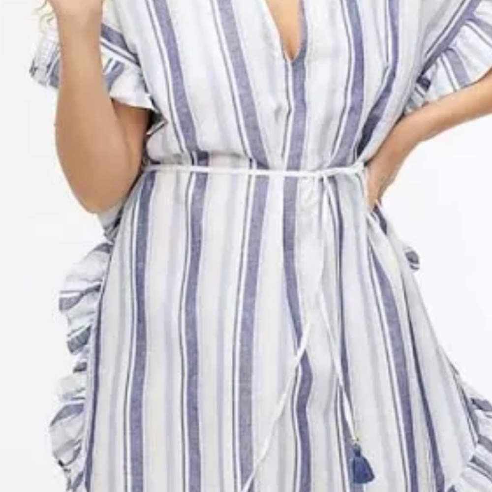 Jcrew Beachwear Side Ruffle Tunic Side XS